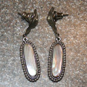 Silver & Abalone Earrings